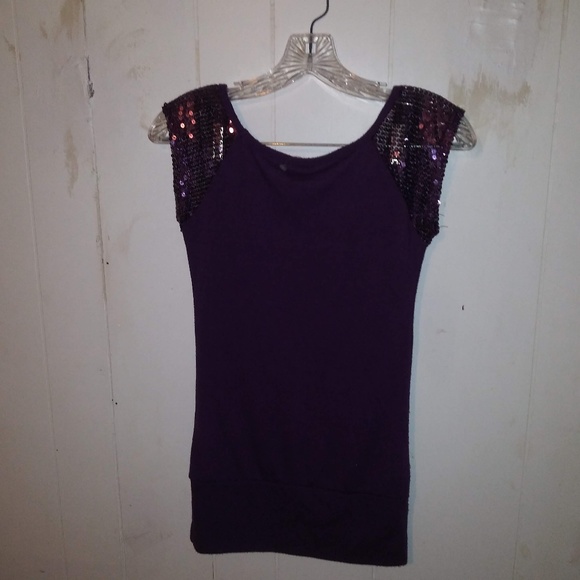 Purple sequin shirt - Picture 2 of 3